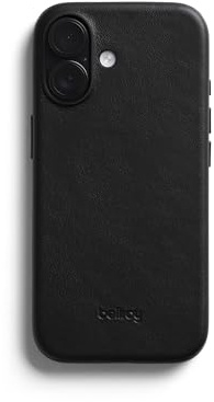 Bellroy Phone Case, Schlanke Lederhülle, kompatibel mit iPhone 17 - Black | Schlanke Leder-Handyhülle für ein iPhone 17 mit Mikrofaserfutter und Zugriff auf alle Tasten und Anschlüsse