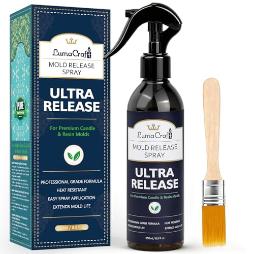 LumaCraft Silicone Trennmittel Spray für Silikonformen, professionell für Guss & Skulptur, schnelltrocknender Feinsprühnebel, wasserlöslich, rückstandsfrei, geruchsneutral 250ML