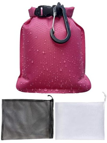 Travel Soap Bag - Soap & Shower Gel Storage | SaVvon Portable Quick Dry Waterproof Bath & Care Accessories for Gym, Swimming, Travel ETT Vacation, hot pink, Se référer au descriptif, Refer to