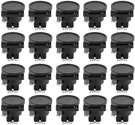 Dam Skerisi 20 pièces, prise audio femelle XLR à 3 broches avec couvercle étanche, connecteur XLR à montage sur châssis plaqué pour amplificateur et équipement audio