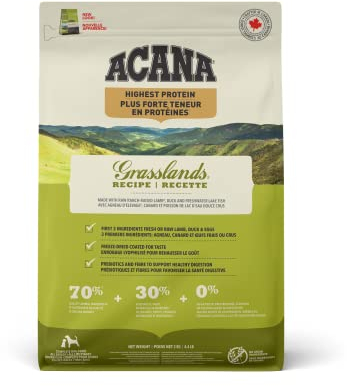ACANA Regionals Dog Grasslands kg. 2 Cibo Secco Senza Cereali per Cani, Multicolore, Unica