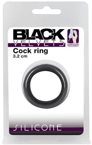 Black Velvets Cock Ring 3.2 cm, schwarz