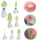 FantasyDay Douilles Pâtisserie, 7 Pièces Poche à Douille Accessoires de Décoration en Acier Inoxydable 304 - Décoration de Gâteaux pour Tarte, Biscuit, Pâtisserie, Bonbon, Gâteau, Cupcakes et Cookies