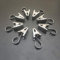 Coideal Edelstahl Vorhang Clips Klammer mit Haken, 25 Stück Vorhang Clips Metall Gardinenhaken mit Klammer für Fotos Home Dekoration Outdoor (Silber)