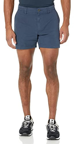 Amazon Essentials Homme Short Chino 13cm, Extensible et Confortable, à Devant Plat, Coupe Ajustée
