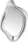 Kare Design Spiegel Hologram, Silber, Wand, mit Rahmen, Dekospiegel, asymmetrischer, 119x76x9 cm (H/B/T)