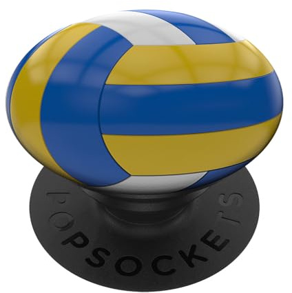 Volleyball PopSockets PopGrip: Ausziehbarer Sockel und Griff für Handys/Tablets mit Tauschbarem Top PopSockets Klebender PopGrip