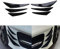 Lot de 6 ailerons universels Areyourshop en fibre de carbone PP pour pare-chocs avant de voiture.
