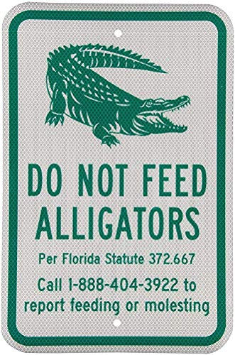 None Brand Do Not Feed Alligators Blechschild Retro Metall Poster Vintage Kunst Schild Schilder Hof Garten Tür Cafe Pub Toilette Geburtstag Weihnachten Geschenk