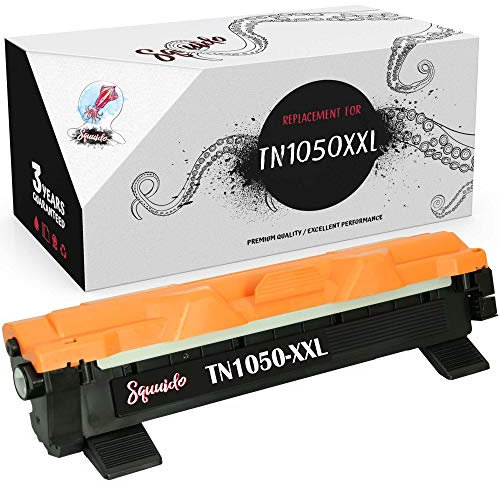 Squuido Tonerkartusche TN1050 XXL kompatibel mit Brother MFC-1810 MFC-1910W HL-1110 HL-1112 DCP-1510 DCP-1512 DCP-1610W DCP-1612W HL-1210W HL-1212W | Hohe Reichweite 2000 Seiten