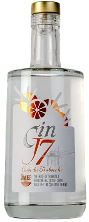 Gin J7 - Costa dei Trabocchi ® - Gin con Arancia selvatica - Premium gin mediterraneo con Arance e botaniche autoctone - 700 ML