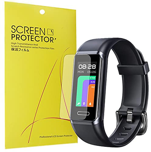 GT Band Screen Protector, [6 Pack] Giaogor Premium High Definition Ultra HD Film Compatible with LETSCOM Fitness Tracker GT Band/YAMAY Fitness Tracker 2021 (6 Pack)