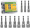 BLOSTM 6-15mm Magnetic Nut Driver Set - 10pcs Nut Setter Driver Bit Set Metric Made from Robust Chrome Vanadium Steel with 1/4 inch Quick Change Hex Shank - 10 Piece Nut Driver Bit Set