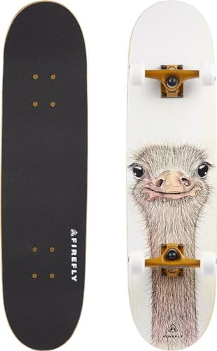 FIREFLY Unisex – Erwachsene SKB 505 Skateboard, White/Gold/White, Einheitsgröße