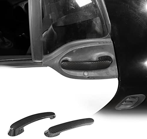 Copertura della maniglia della porta in fibra di carbonio ABS adatta per Benz Smart 453 2016-2021 Accessori per lo styling auto Maniglie per porte esterne 2 pezzi