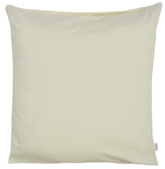 beties BasicSoft Kissenhülle ca. 40x40 cm 100% Baumwolle Jersey Kissenbezug Kopfkissenbezug für Fritzchen - saatpearl-beige