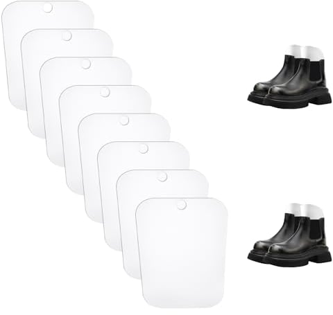 Enenes Boot Shaper Form Inserts, 12 Sheets (6 Pairs) Boot Shaper Support for Women and Men (White, 12 inch)