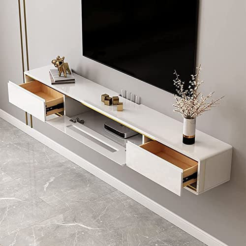 Vendics An Der Wand Montiertes Fernsehgerät, Schwebender Fernsehständer, Wandmontage, Entertainment-Center-Medienkonsolenschrank, Mito-/Video-Aufbewahrungsregal Für Das Xbox-Wohnzimmer/120Cm