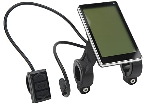 M5 LCD Display, ABS Premium Waterproof LCD Display Low Failure Rate Practical Connector Panel Easy Installation Electric Bike Display for Scooter Electric Bike