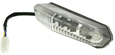 2EXTREME Rücklicht LED weiß kompatibel für CPI Derbi Motorhispania Rieju Schaltmoped Moped Mofa Lampe