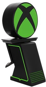 Cableguys Figurine Gaming Ikon Light Xbox Logo - Accessoire Support pour Manette ou Smartphone - Câble USB Inclus - 20 cm