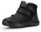 FitVille Winterschuhe Herren Warm Gefüttert Schneestiefel Wasserdicht Winterstiefel Extra Weit Kurzschaft Stiefel Flach Winter Outdoor Boots Rutschfeste Schuhe, Schwarz, 42 EU X-Weit