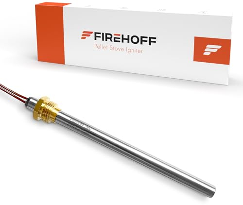 Bougie d'allumage pour poêle à granules - 270 W, 130/140 mm, diamètre 9,9 mm, filetage 3/8, avec cosses - GARANTIE 2 ans
