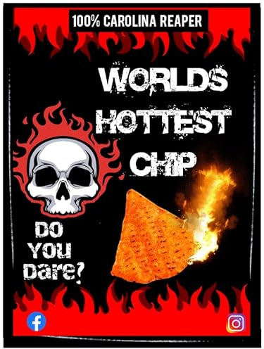 1 x Hottest Chip in The UK - Carolina Reaper Extreme Heat UK 2025 - Box of 1