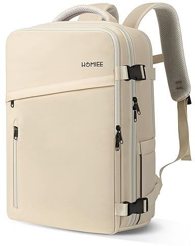 HOMIEE Easyjet Cabin Bag 45x36x20 with Shoe Compartment, Travel Backpack Carry On Bag for Men Women, Underseat Cabin Backpack Hand Luggage Bag for 15.6 Inch Laptop