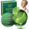 Augenpads Augenmaske gegen Augenringe Tränensäcke Falten Dunkle Kreise & Puffiness-60 Stück Eye Pads mit Hyaluron & Kollagen für Anti-Aging (Grün)