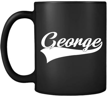 Getagift Personalised with Your Name Coffee Mug, Custom Name, Black Satin Cup/Mug.