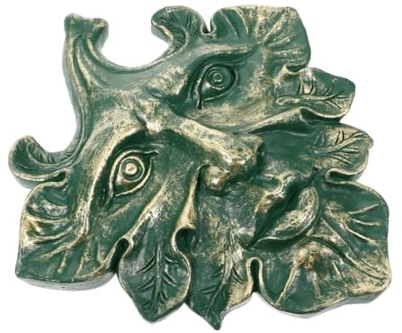 POPETPOP Plaque Murale Homme Vert Rétro en Résine pour Chambre et Jardin | Décoration Artisanale Intérieure, Style Joli et Beau, Ajoute une Atmosphère Chaleureuse, Format Mural