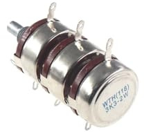 WTH118-3 2W 1A triplet triple Potentiometer WTH118-1A 2W 470R 1K 2.2K 2K2 3K3 10K 47K 100K 150K 220K 470K 500K 560K 1M 2.2M EKFBQBGW(3.3K Ohm)