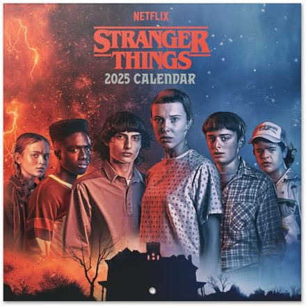Grupo Erik Stranger Things Wall Calendar 2025 | 12 x 12 Square Calendar 2025, Wall Planner 2025, Family Planner Calendar 2025 | Stranger Things Calendar 2025, Stranger Things Gifts