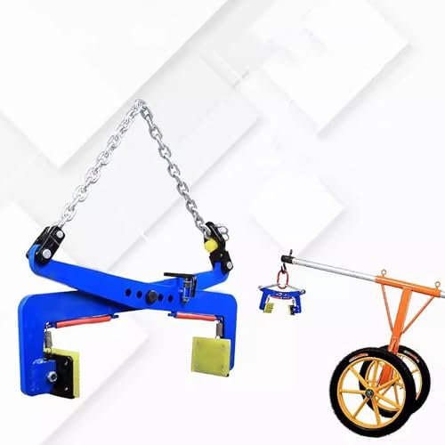 Elitix Adjustable Height Carrying Clamps/Granite Jig, Truck Industrial Jack for Building Workshop, Heavy Duty Rock Carrying Tool for Concrete Block(1300kg(2866kg))