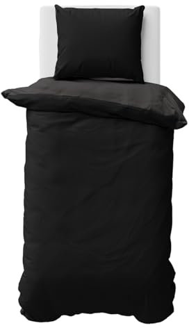 Visaggio Biber Bettwäsche 155x220 cm Winter Baumwolle Flauschig Warm Fein-Biber Bettbezug Winterbettwäsche Schwarz Anthrazit