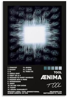 juaseehke Tool Ænima (1) Poster, Raumdekoration, Leinwandposter, ästhetischer Poster, Druck, Wandkunst, Dekor-Poster, 30 x 45 cm, ungerahmter Stil