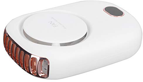 Domary Mini Ventilatore Elettrico Portatile Collana di Ricarica USB Ventola di Raffreddamento Portatile per Sport All'aria Aperta Viaggiare Escursioni in Campeggio (Bianco)