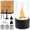 Tischkamin, Indoor-Tischkamin mit 2 Brennkammern, Bioethanol-Kamin, Brenndauer bis zu 4 Stunden, verwendbar für Abendessen, Party, Balkondekoration, schaffen eine romantische Atmosphäre