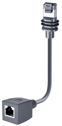 FINEANDENG Starlink Gen3 Extension Cable Waterproof RJ45 Male Plug to Female Plug Starlink Ethernet Outdoor Extension Cable for Starlink Gen3(7.87 Inch)(Not waterproof female plug)