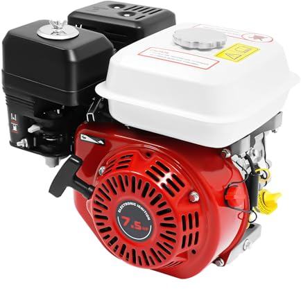 Motor de gasolina de 4 tiempos, 7,5 CV, 212 cc, refrigerado por aire, diseño OHV, 3600 rpm, depósito de 3,6 l, motor de repuesto para generador, bomba de agua, maquinaria de construcción, karting y