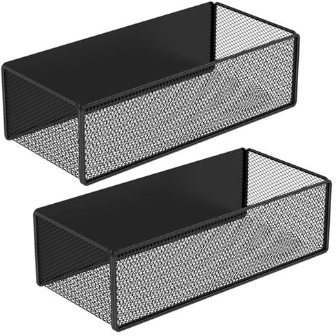 2 Stück Magnetisch Regal Kühlschrank,Gewürzregal Magnetisch, Magnetische Regale für Waschmaschine,Wandregal Küche Rost Metall Regal Magnetic Spice Rack für Küche Aufbewahrung und Organiser