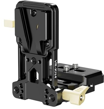 Tomvorks Foldable V-Shaped Battery Plate with Arca QuickRelease, Modular Compact Camera Platform for DSLR, Easily Switch Between Handheld and Tripod Use, for Film and Photography