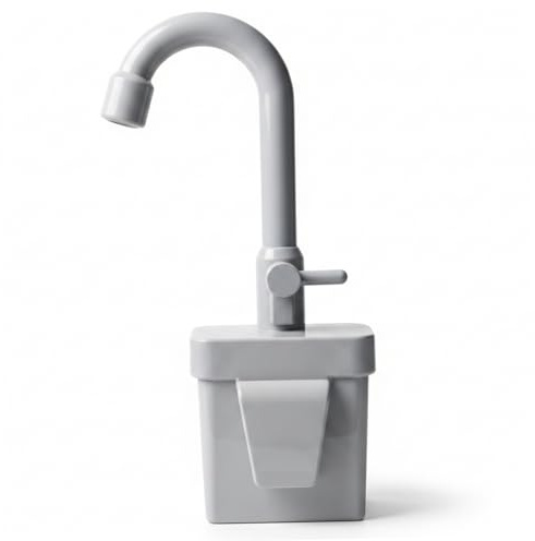 AwnsIMfreien Water Dispenser Mud Kitchen, Gray Electric Play Sink Faucet With Circulating Water - Kids Play Sink Accessory For Toddler Pretend Kitchen Dishwashing & Washing Games, Tank Mud