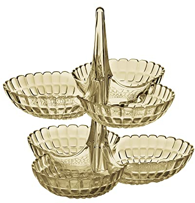 Guzzini Set 2 Antipastiere Tiffany, Sabbia, 27 x 25 x h25.5 cm
