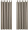 Deconovo Vorhang Verdunkelung Thermo Vorhänge Lärmschutz mit Schlaufen, 220x140 cm(HöhexBreite), Taupe, 2er Set