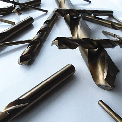 Metallbohrer Edelstahlbohrer Ø 9,5mm Spiralbohrer kurz Typ N - Rechtsschneidend HSS/Cobalt 5% DIN 338 Bohrfux