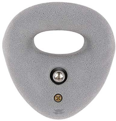 Atomik Rock Climbing Holds Large Bolt-On Ring in Gray Used in Gyms for Down-Climbing