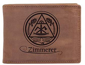 FFelsenfest Geldbörse Zimmerer-Schreiner mit Zunft Wappen