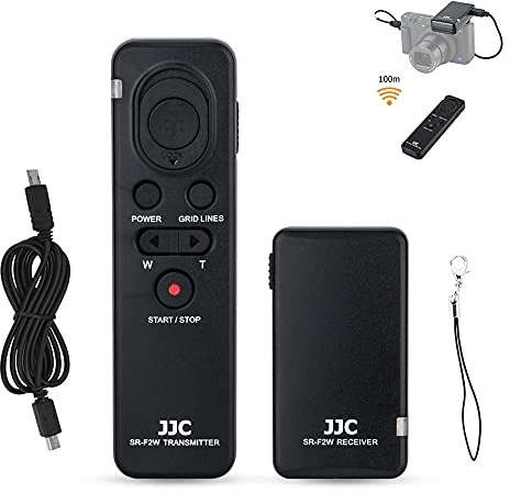 JJC Kabellose Fernbedienung für Sony Z-V1 A1 A7RIVA A7RIV A7RIIIA A7SIII A7III A7 A9 RX0 II RX100VII RX10IV A6000 FDR-AX700 AX43 AX60, Multi-Interface-Fernbedienung Ersetzt Sony RMT-VP1K & RM-VPR1